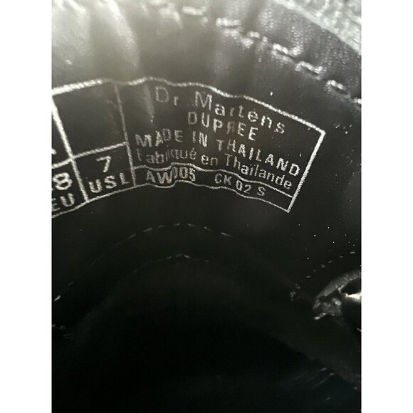 Dr Doc Martens Dupree 3 Eye Silver Arcadia Rub Off Sz 7 US Rockabilly Punk - Picture 12 of 13